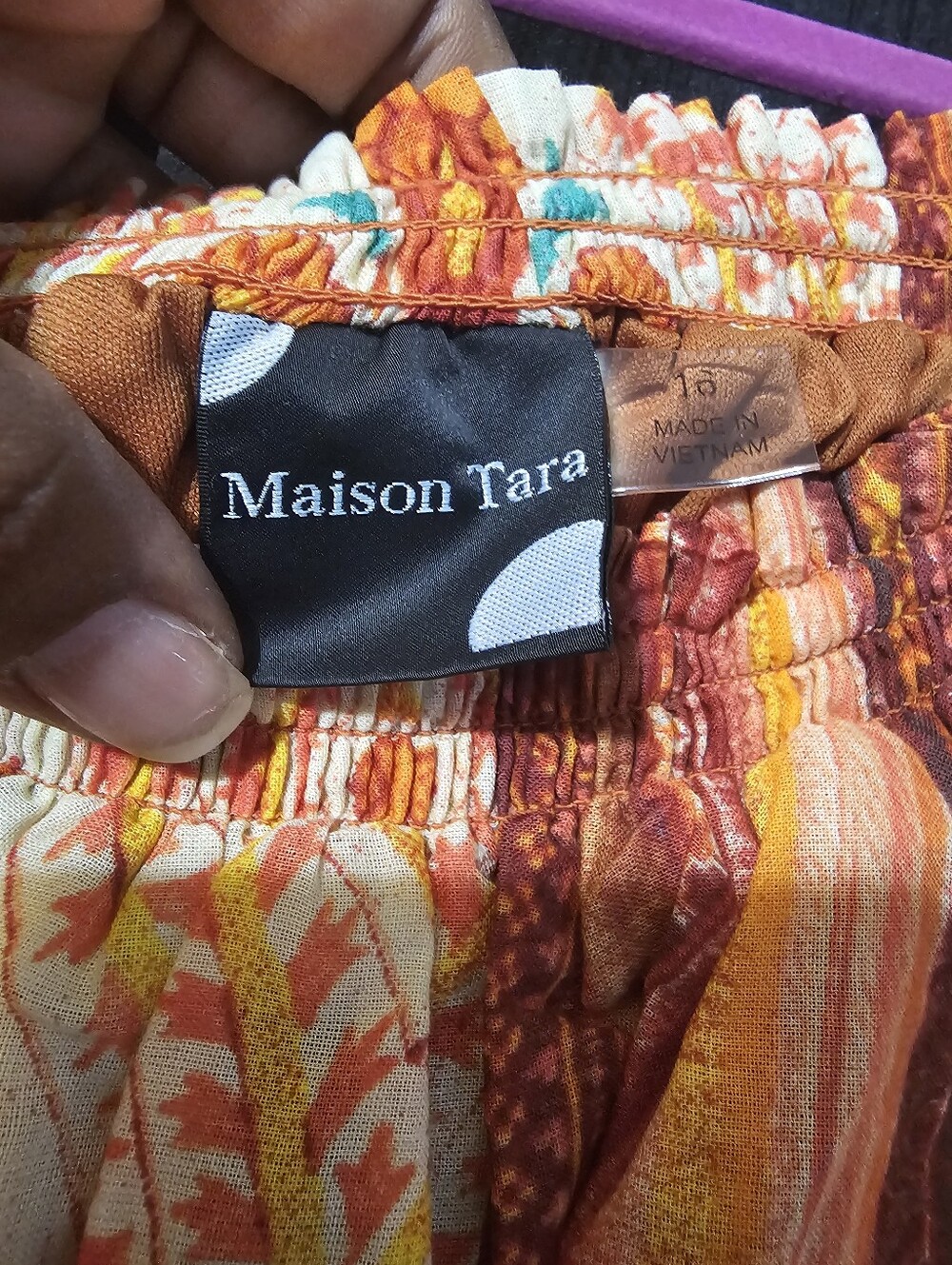 Maison Tara 2 Piece Top / Skirt Sz 16 - Picture 4 of 12